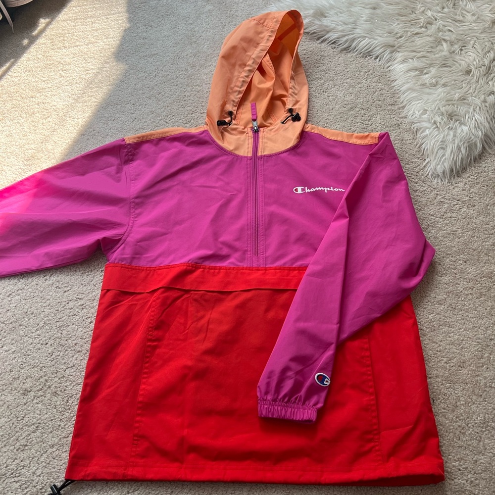 Champions Windbreaker jacket🧡🩷